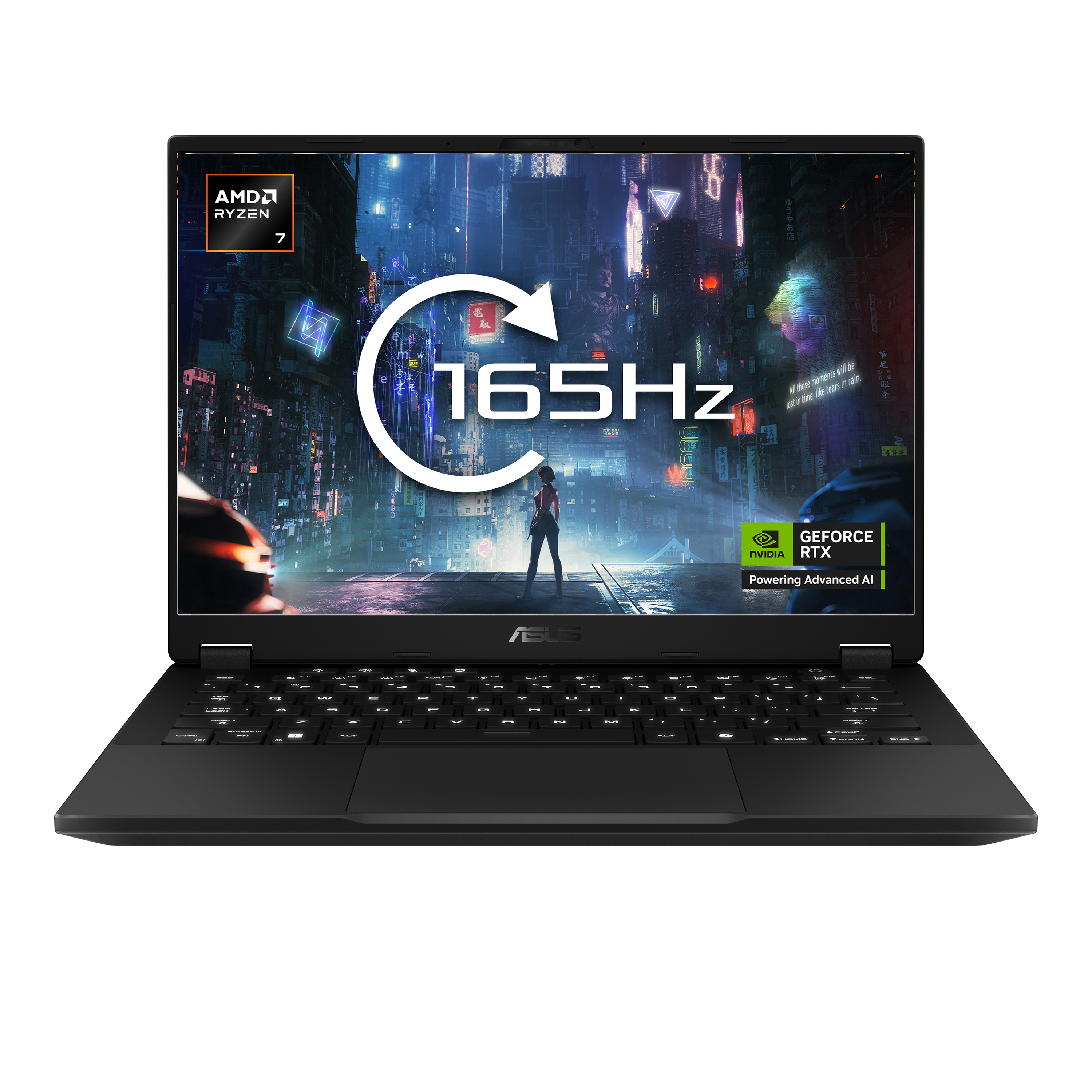 ASUS TUF Gaming A14 FA401UH-RG007W - 180-degree hinge design - AMD Ryzen 7 - 260 / up to 5.1 GHz - Win 11 Home - GeForce RTX 5050 - 16 GB RAM - 1 TB SSD NVMe - 14" 2560 x 1600 (WQXGA) @ 165 Hz - Wi-Fi 6E, Bluetooth - grey