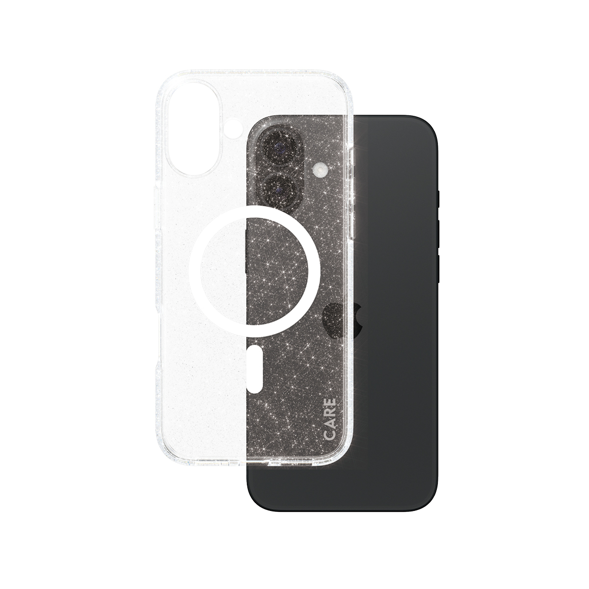 PanzerGlass CARE by PG White MagS iPhone16 6.7 custodia per cellulare Cover Trasparente