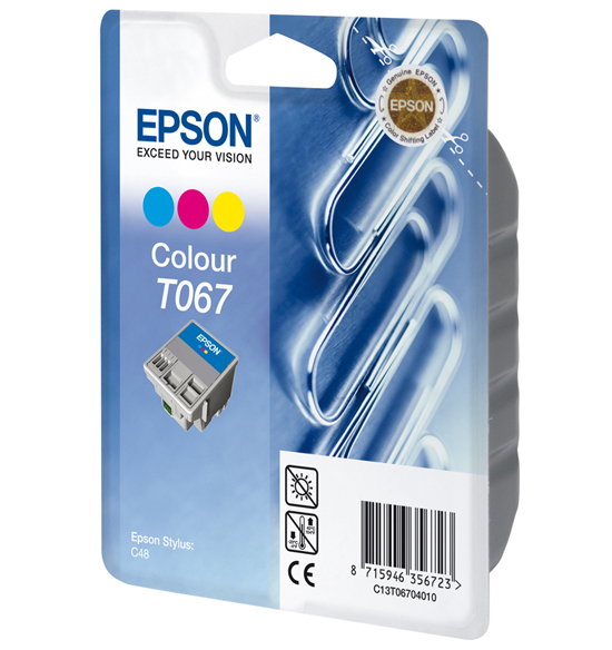 Epson T067 Colour Ink Cartridge (Paperclip)