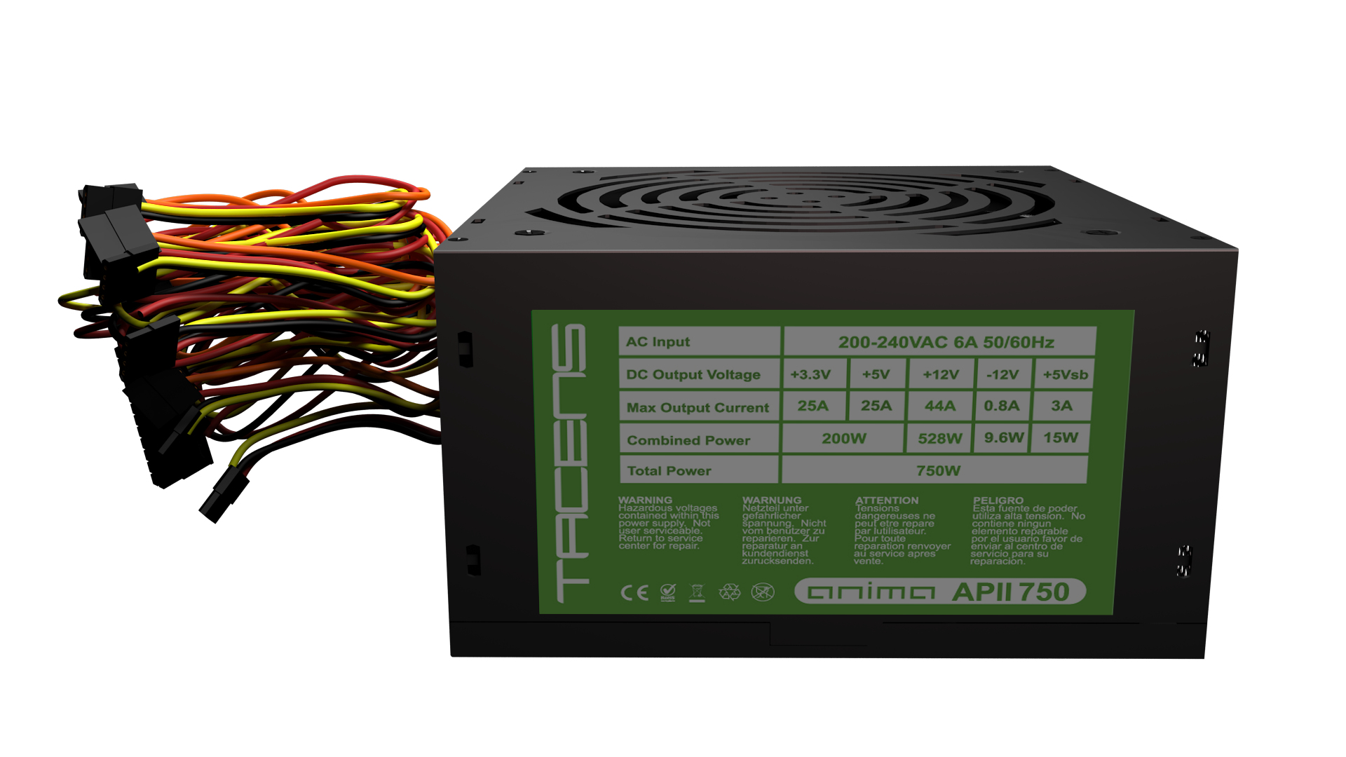 Tacens Anima APII750 power supply unit – image 6