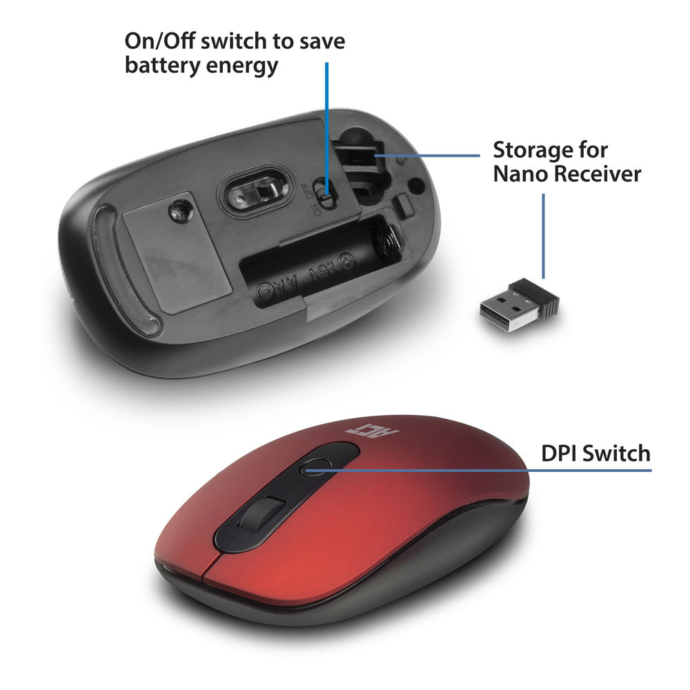 ACT Wireless Mouse 1200 DPI – image 2