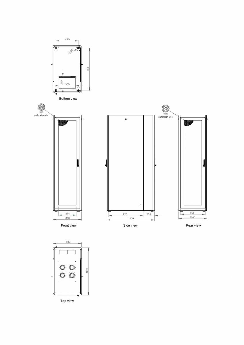 Equip Basic Flex 19' Cabinet, 26U – image 4