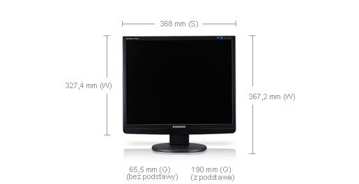 Samsung 743EM computer monitor – image 3