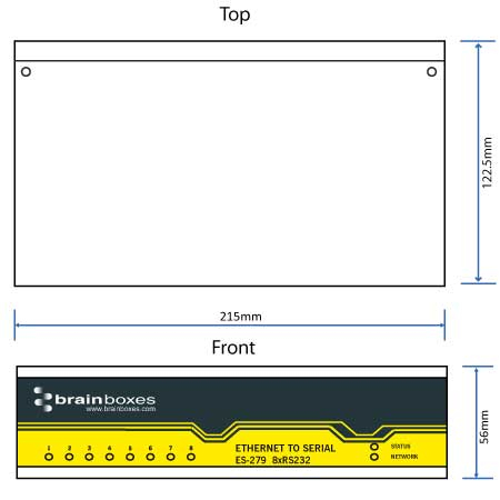 Brainboxes ES-279 8 Port RS232 Ethernet to Serial Adapter – image 4