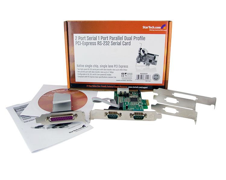 StarTech.com 2S1P Native PCI Express Parallel Serial Combo Card with 16550 UART – image 5