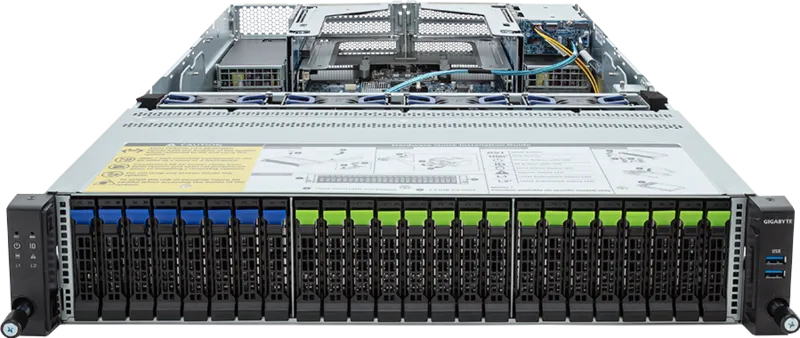 GIGABYTE R283-S95-AAV1 Intel C741 LGA 4677 (Socket E) Rack (2U) Black, Steel – image 2