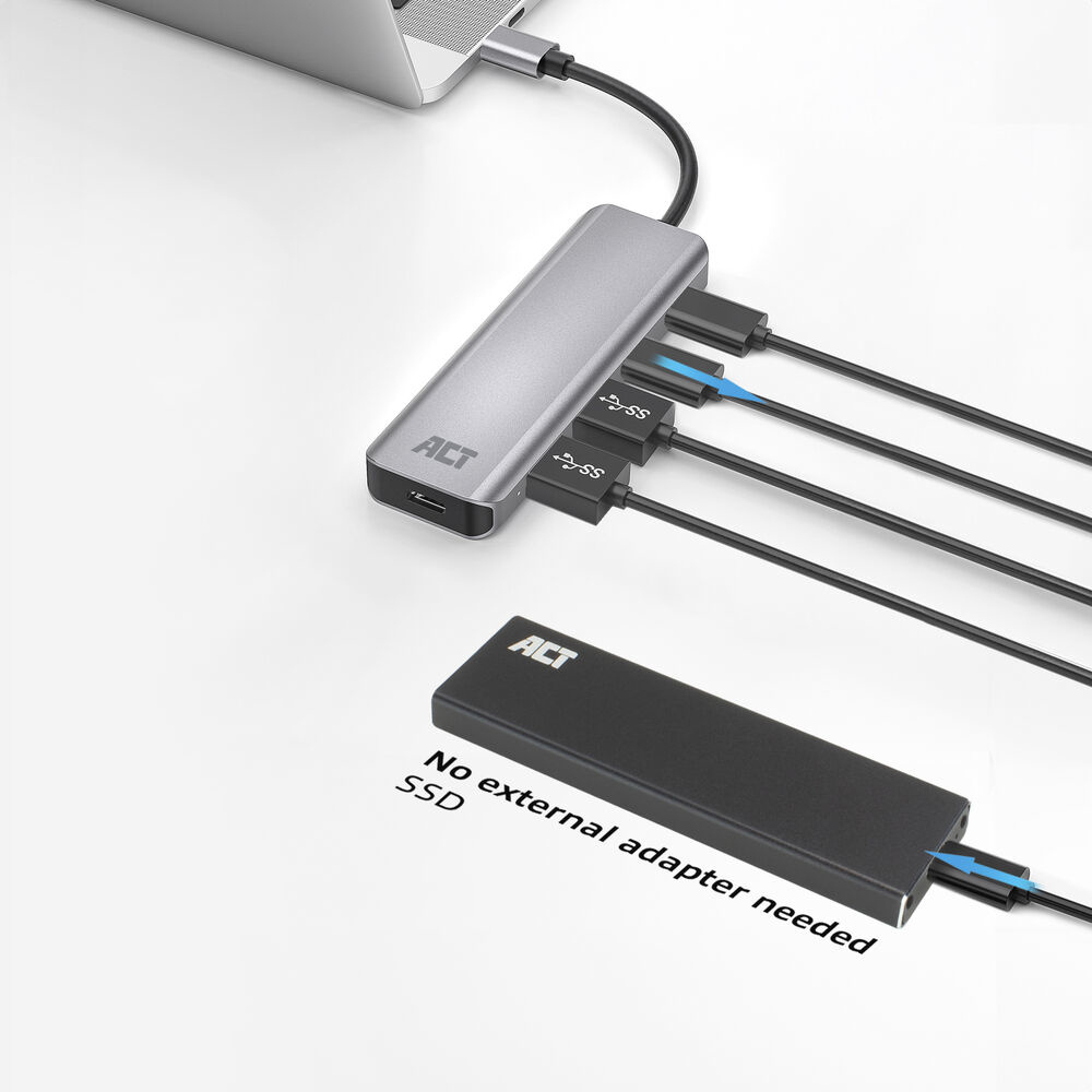 ACT USB-C hub 3.0, 2x USB-A, 2x USB-C – image 6