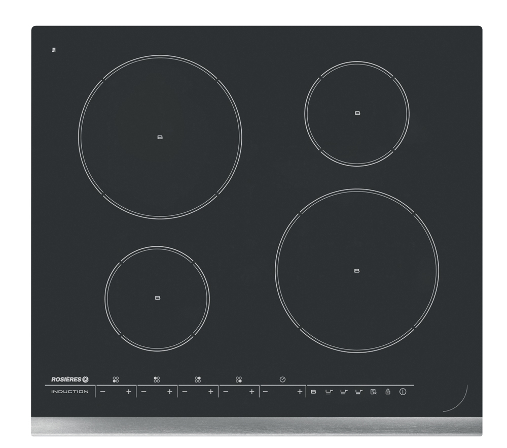 Rosieres RPIF430 hob Black Built-in Zone induction hob 4 zone(s)