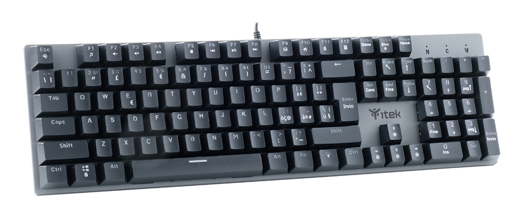 itek X10 keyboard Gaming USB Italian Black – image 5