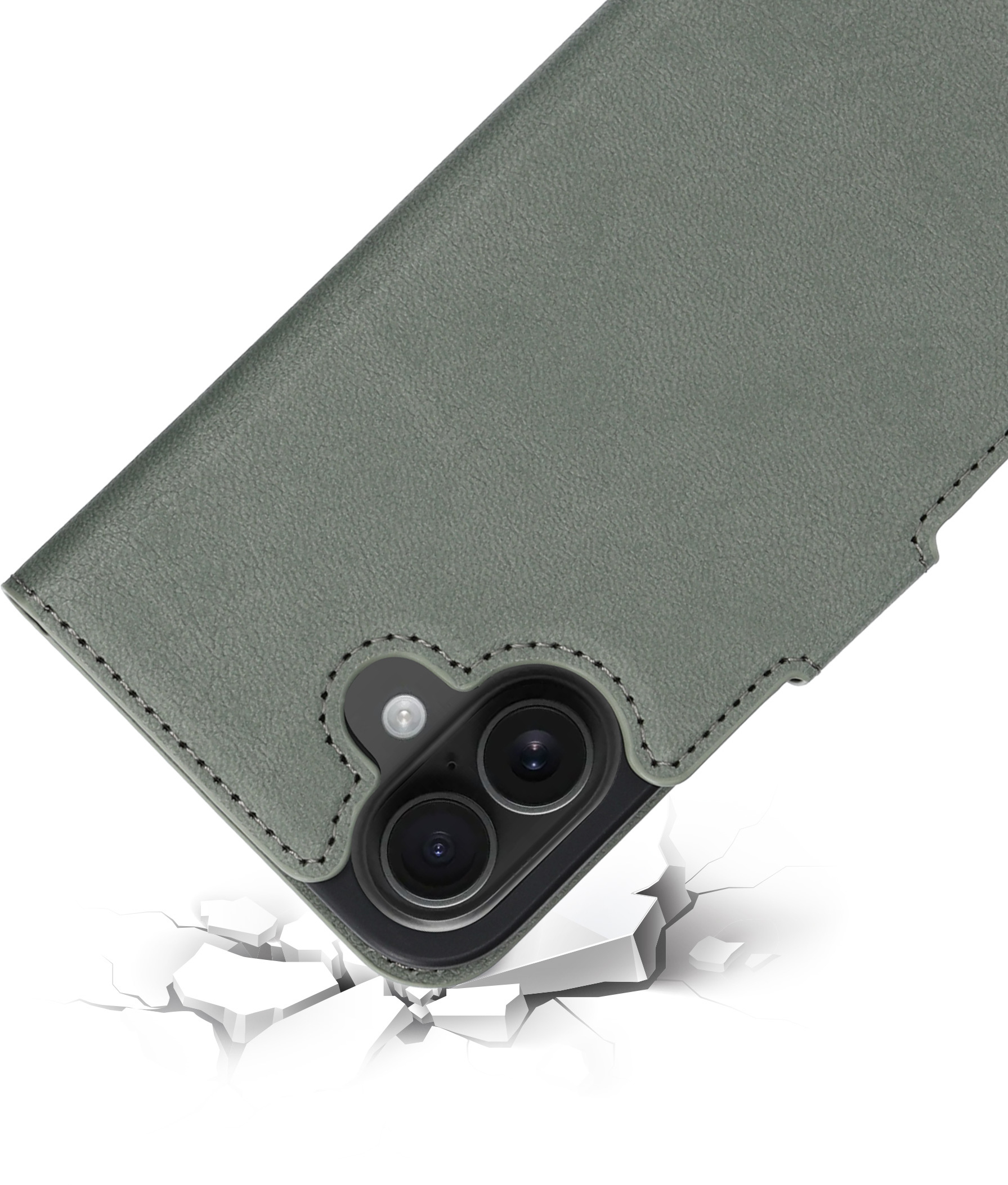Mobiparts Classic Wallet Case Apple iPhone 16 Stone Green (MagSafe Compatible) – image 2
