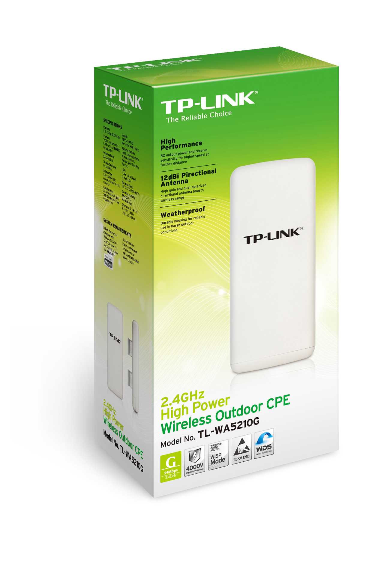 TP-Link TL-WA5210G wireless access point 54 Mbit/s Power over Ethernet (PoE) – image 5