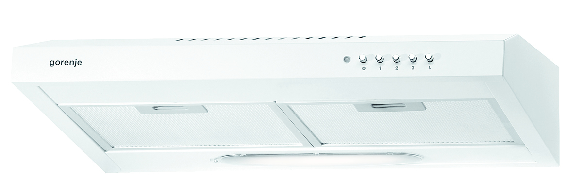Gorenje DU6345W cooker hood Semi built-in (pull out) White 179 m³/h