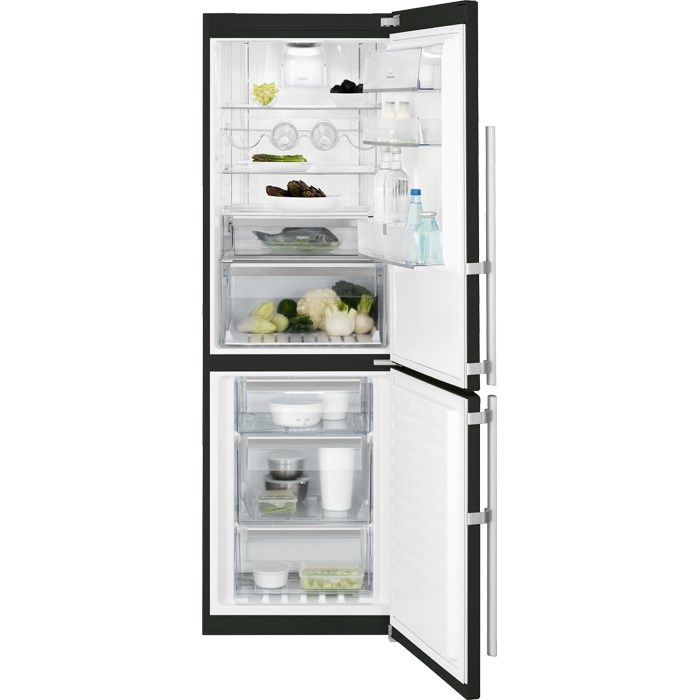 Electrolux EN3488MOB fridge-freezer Freestanding Black