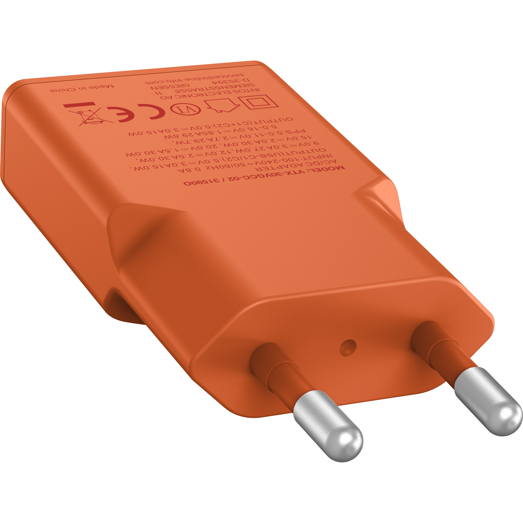 InLine 31590O mobile device charger Universal Orange AC Fast charging Indoor – image 4