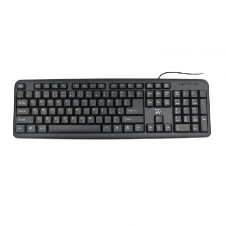 Ewent EW3112 keyboard Office USB + PS/2 QWERTY Portuguese Black