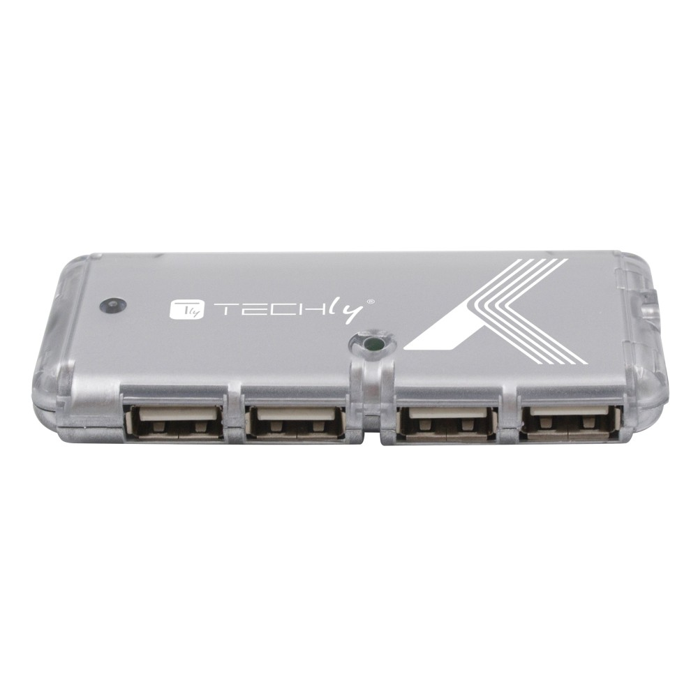 Techly IUSB2-HUB599TY interface hub USB 2.0 480 Mbit/s Grey – image 4