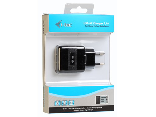 i-tec CHARGER-2A1 Mobile phone, MP3, Tablet Black AC Indoor – image 3