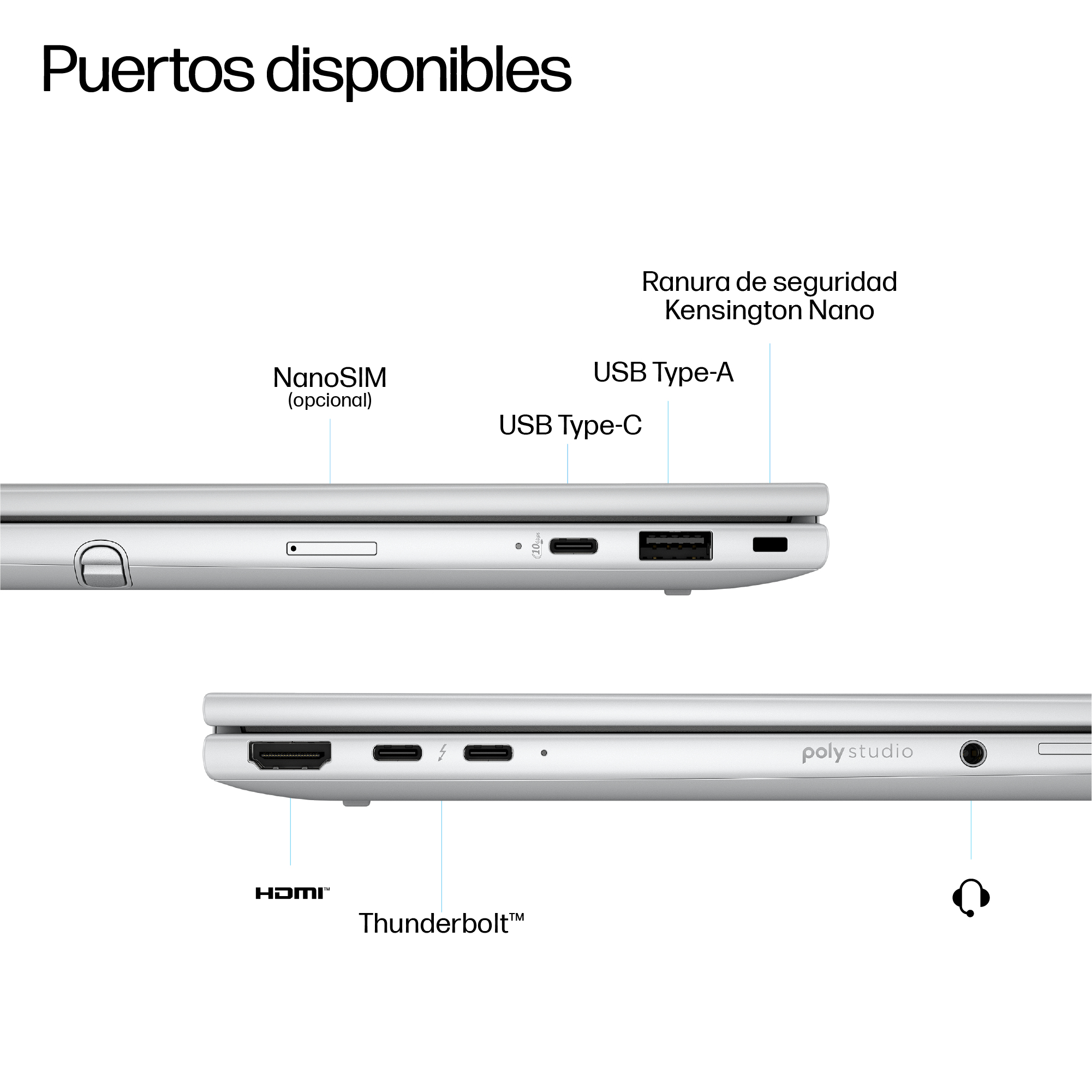 Portátil Profesional HP EliteBook 8 Flip G1i 13" con IA - imagen 6