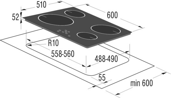 Gorenje BO5322MX+IT604ASC cooking appliance set Zone induction hob Electric – image 6