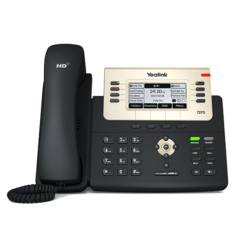 Yealink SIP-T27G IP phone Black, Gold 8 lines LCD – image 1