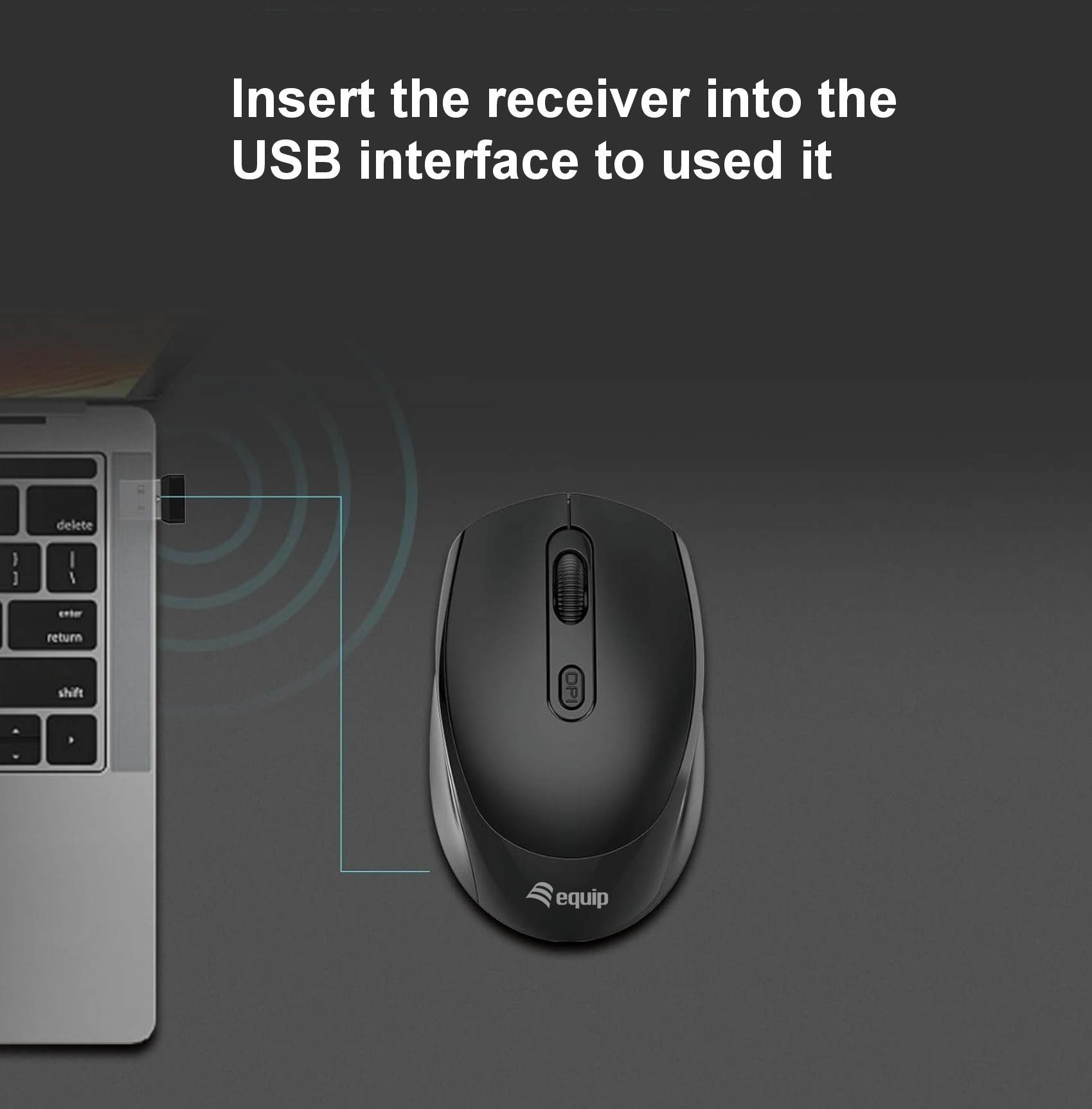 Equip 4-Button Wireless mouse – image 6