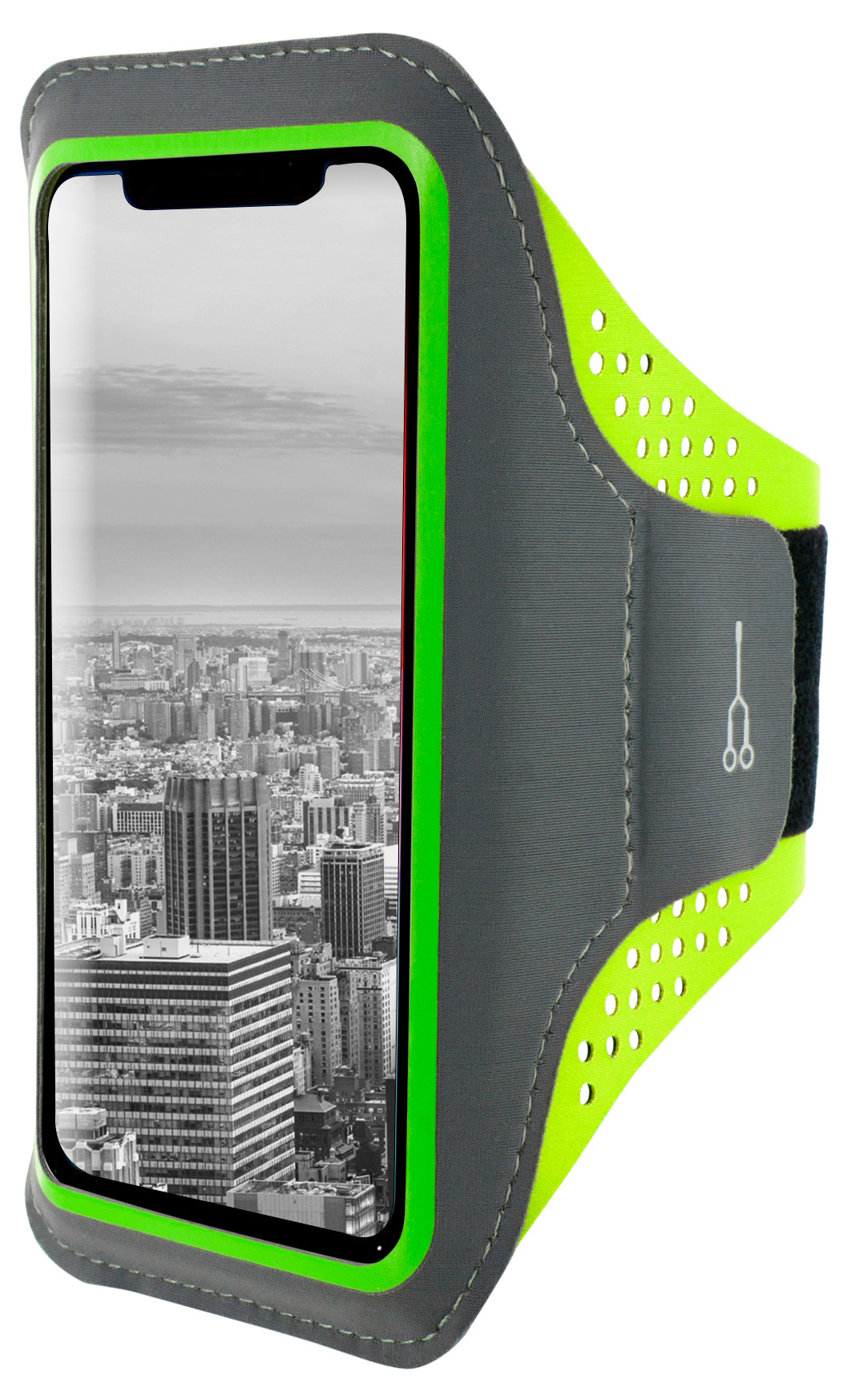 Mobiparts Comfort Fit Sport Armband Apple iPhone XS Max Neon Green