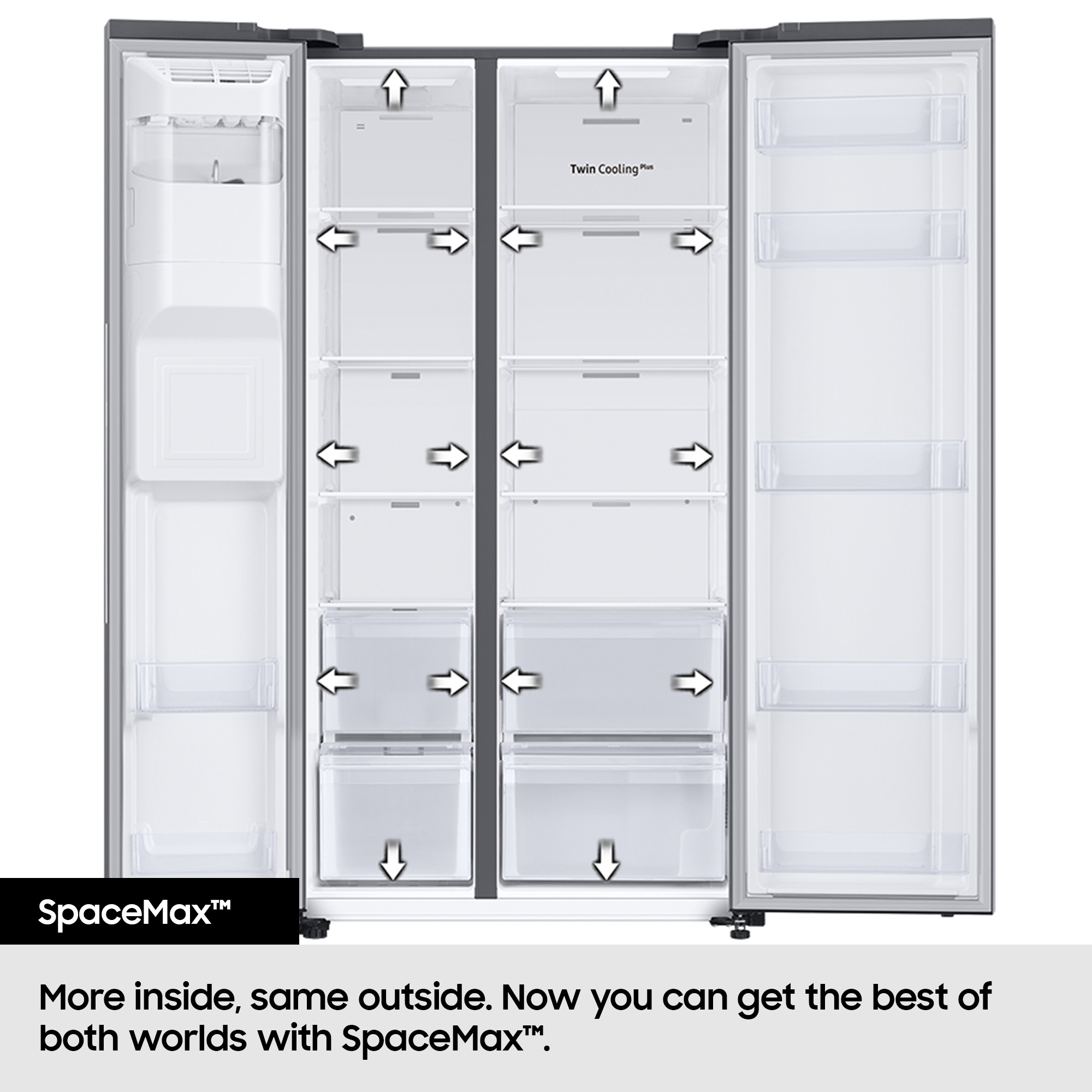 Samsung RS67A8811S9EU side-by-side refrigerator Freestanding Stainless steel – image 8