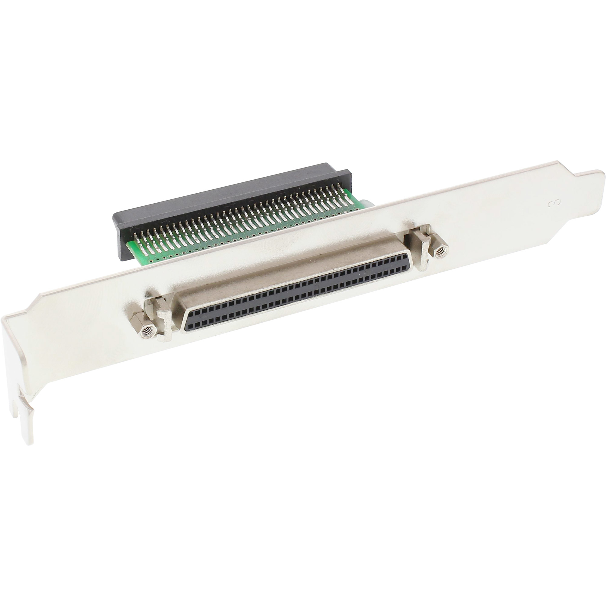 InLine SCSI III U320 Slot Bracket 68 Pin mini Sub-D F/F interior to exterior
