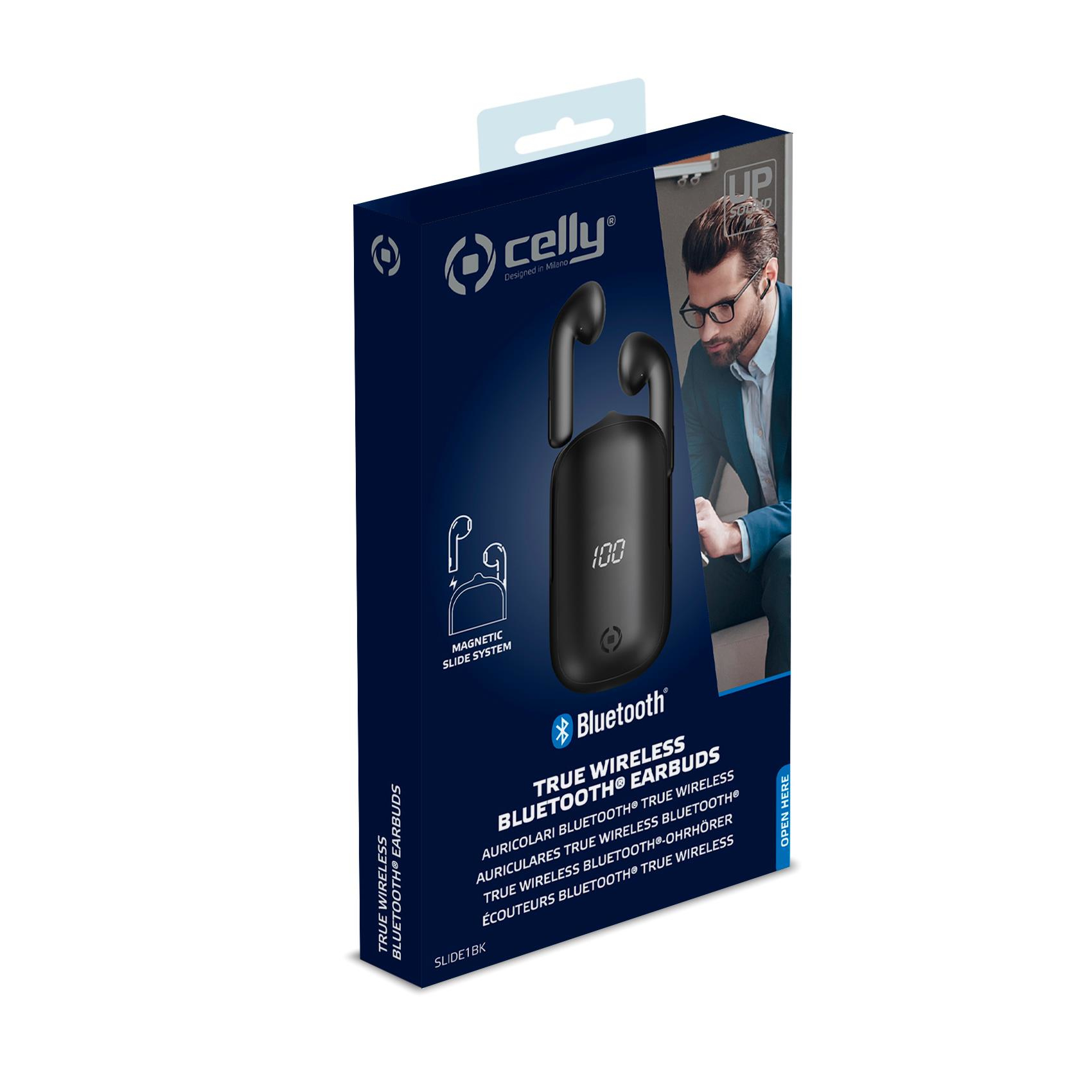 Celly Slide1 Headset Wireless In-ear Calls/Music Bluetooth Black – image 3