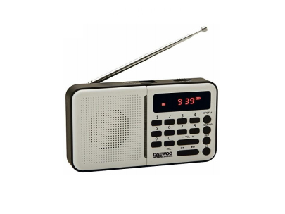 Daewoo DRP-122W radio Personal Digital Black, White