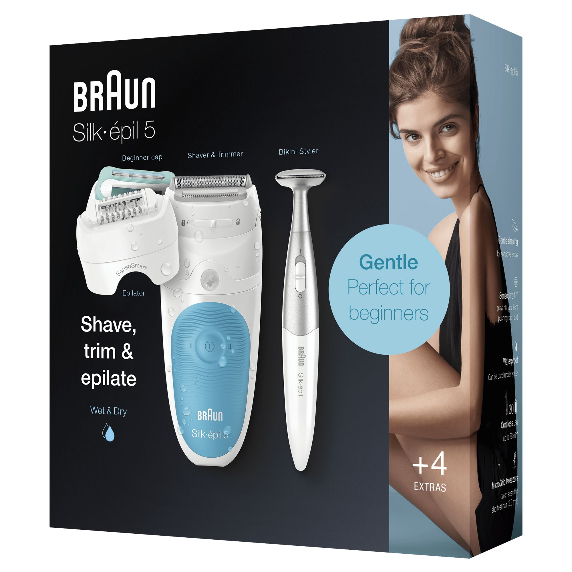 Braun Silk-épil 5 81706344 epilator 28 tweezers White, Turquoise – image 7