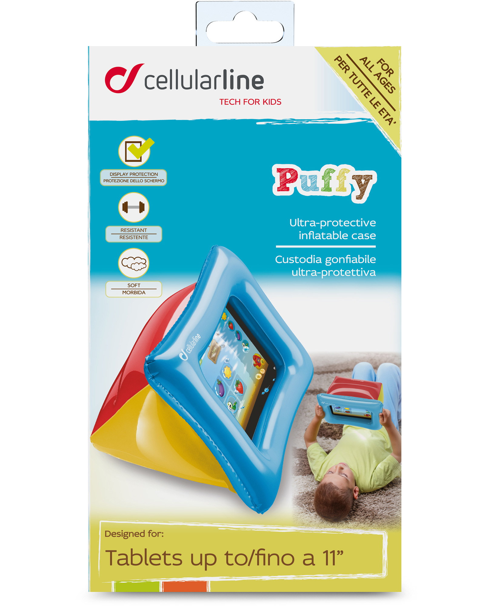 Cellularline Kidcase - Tablets Up To 11”, Yellow, Red – image 3