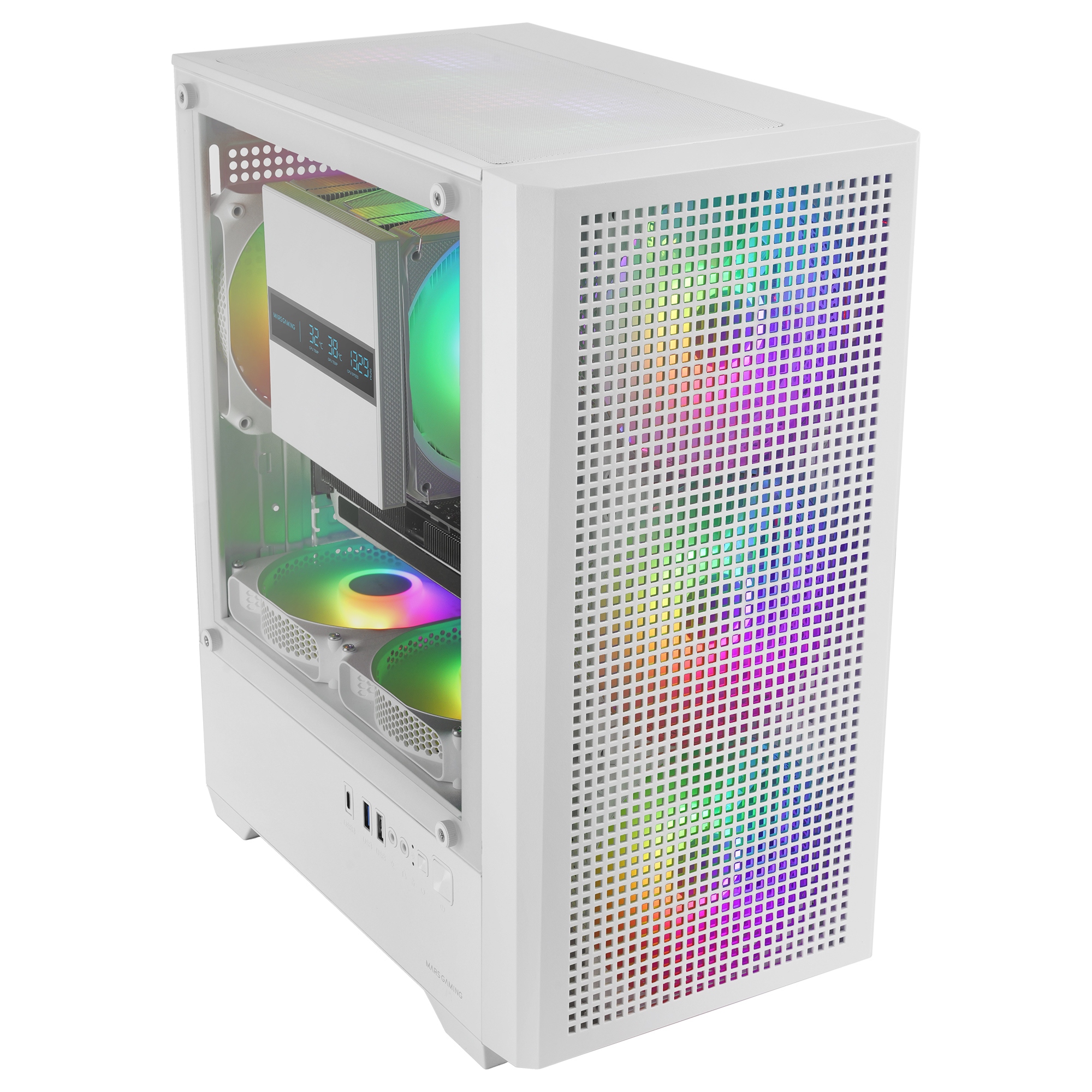 Mars Gaming MCVECTORW computer case Mini Tower White – image 3