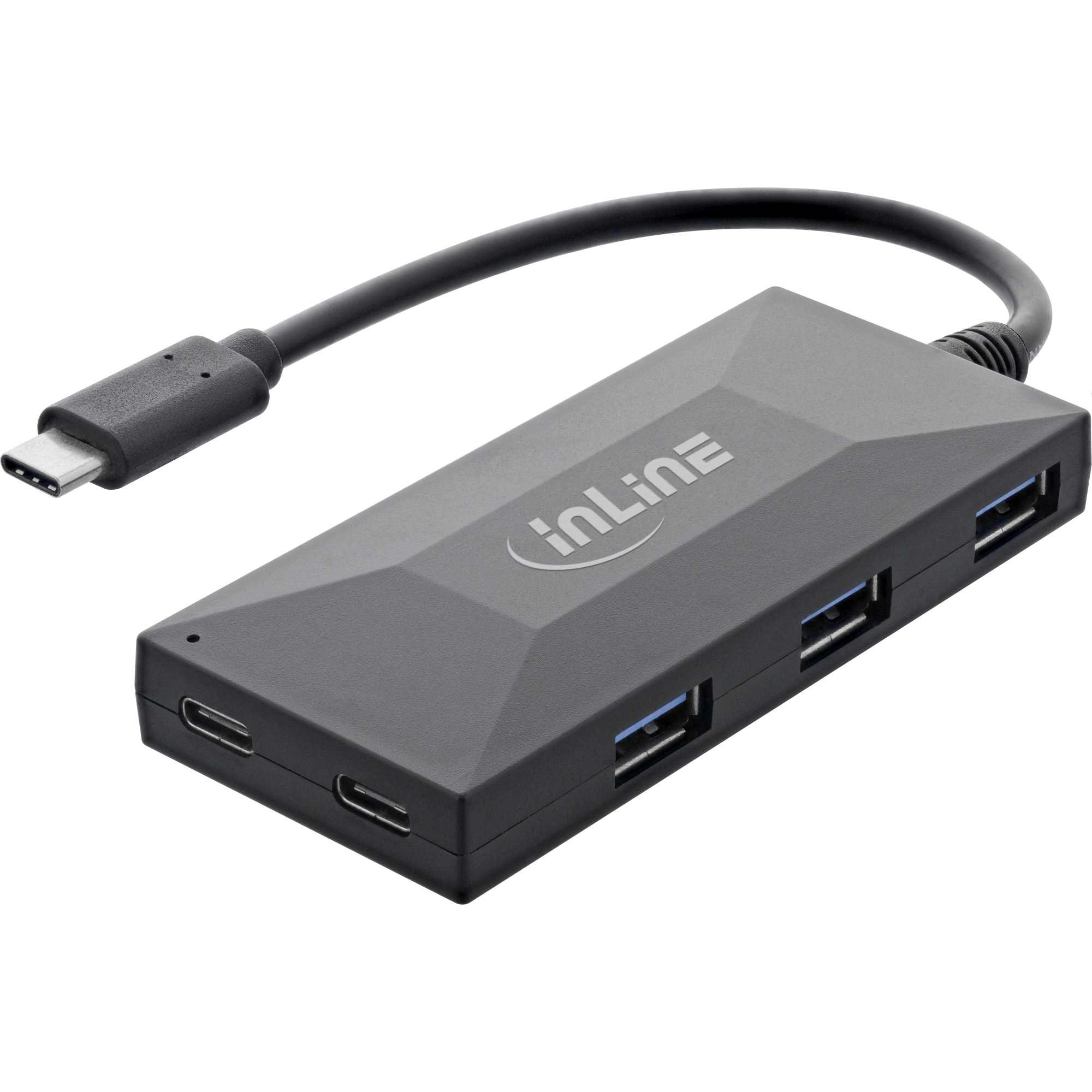 InLine USB 3.2 Gen.1 Hub, USB-C to 2 Port USB-C and 3 Port USB-A, w/o PSU – image 6
