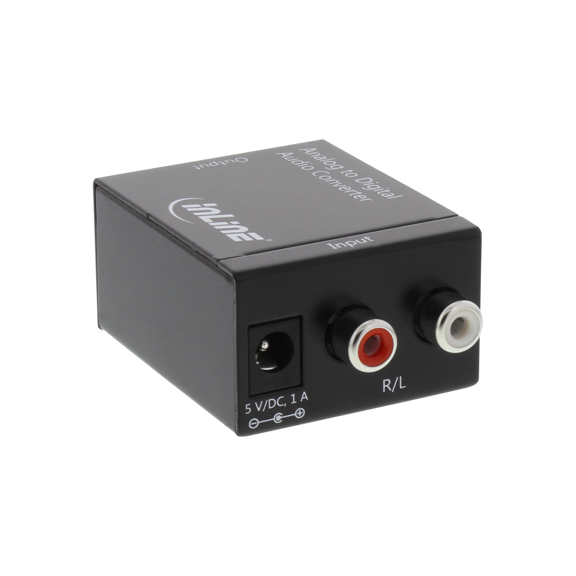 InLine Audio Converter Analog to Digital In 2x RCA Stereo Out Toslink or RCA – image 1