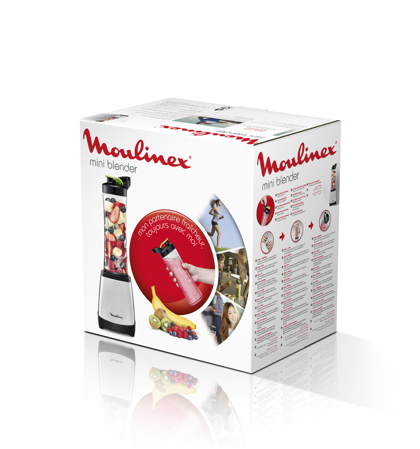 Moulinex LM1A0 0.6 L Sport blender 300 W Stainless steel – image 6