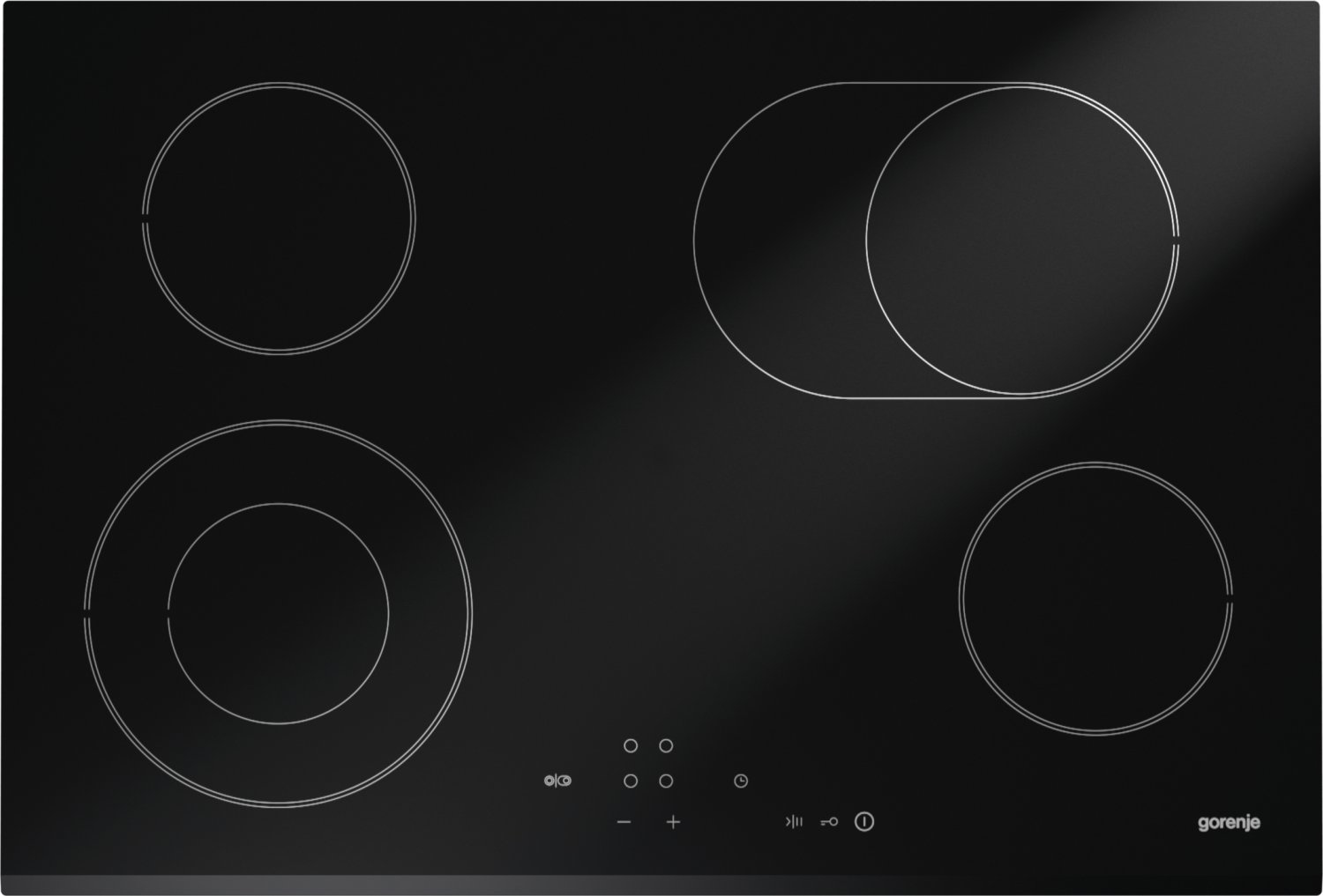Gorenje ECT720CSC Black Built-in 4 zone(s)