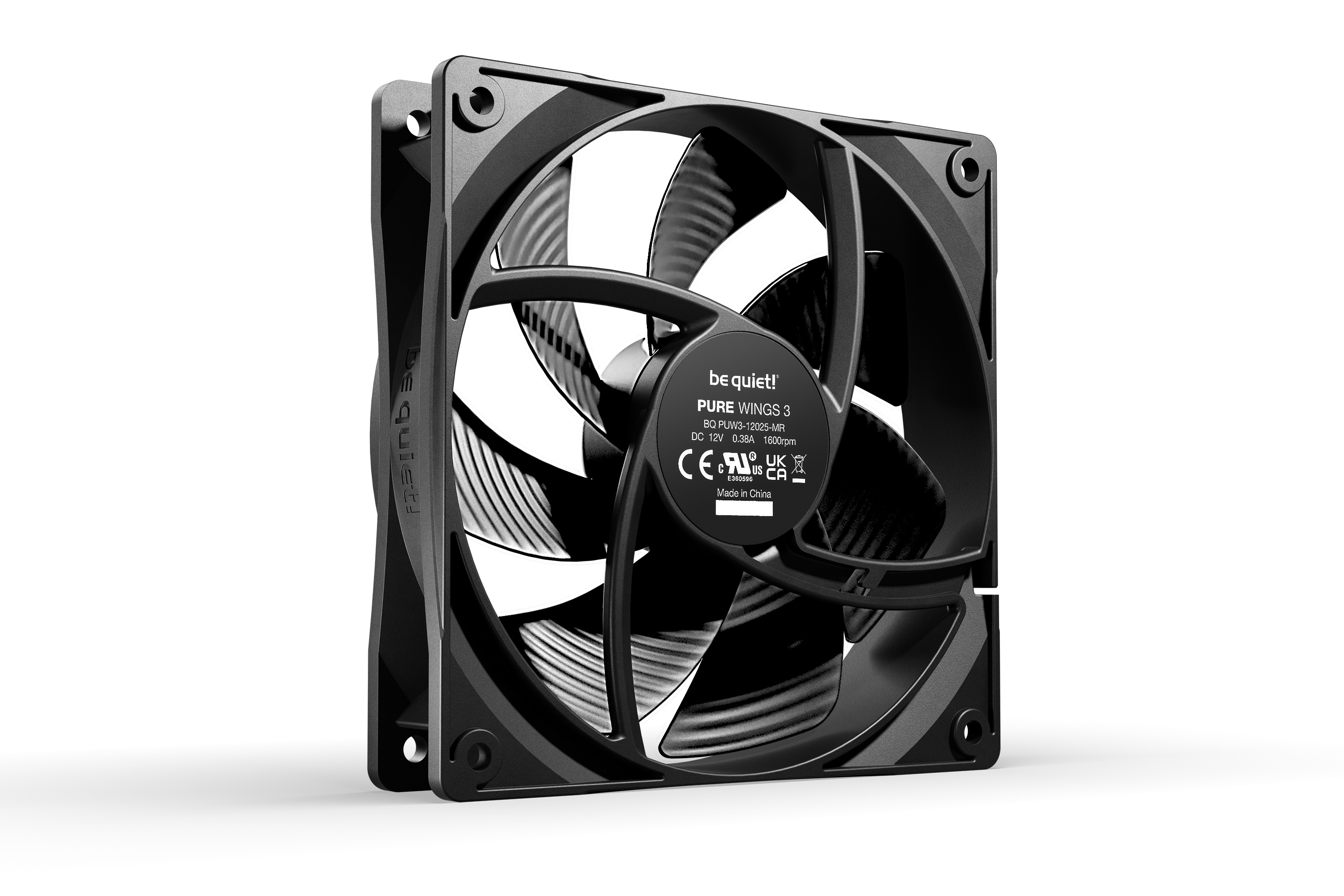 be quiet! Pure Wings 3 120mm Computer case Fan 12 cm Black 1 pc(s) image 2