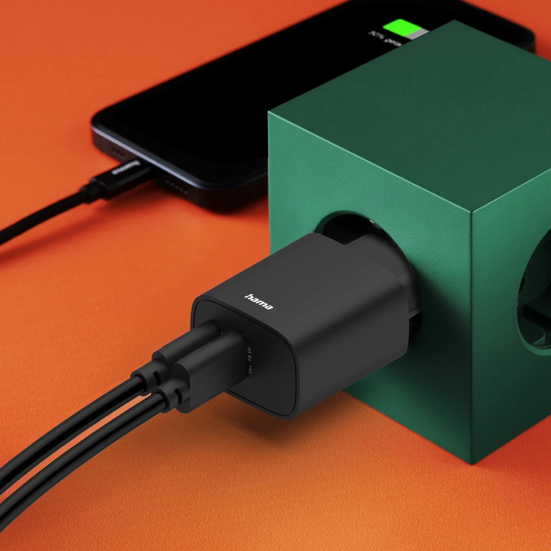 Hama 00201960 mobile device charger Headset, Power bank, Smartphone, Tablet Black AC Fast charging Indoor – image 8