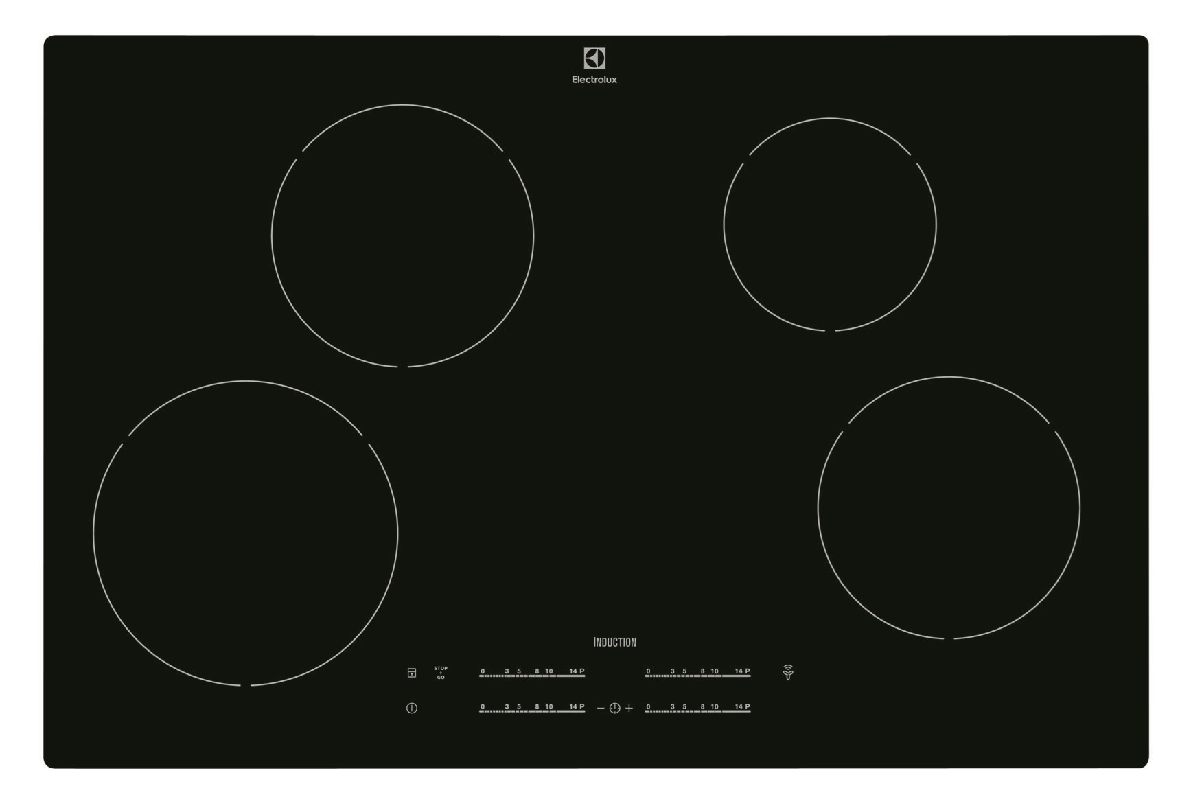 Electrolux EHH8540I8K Black Built-in Zone induction hob 4 zone(s) – image 1