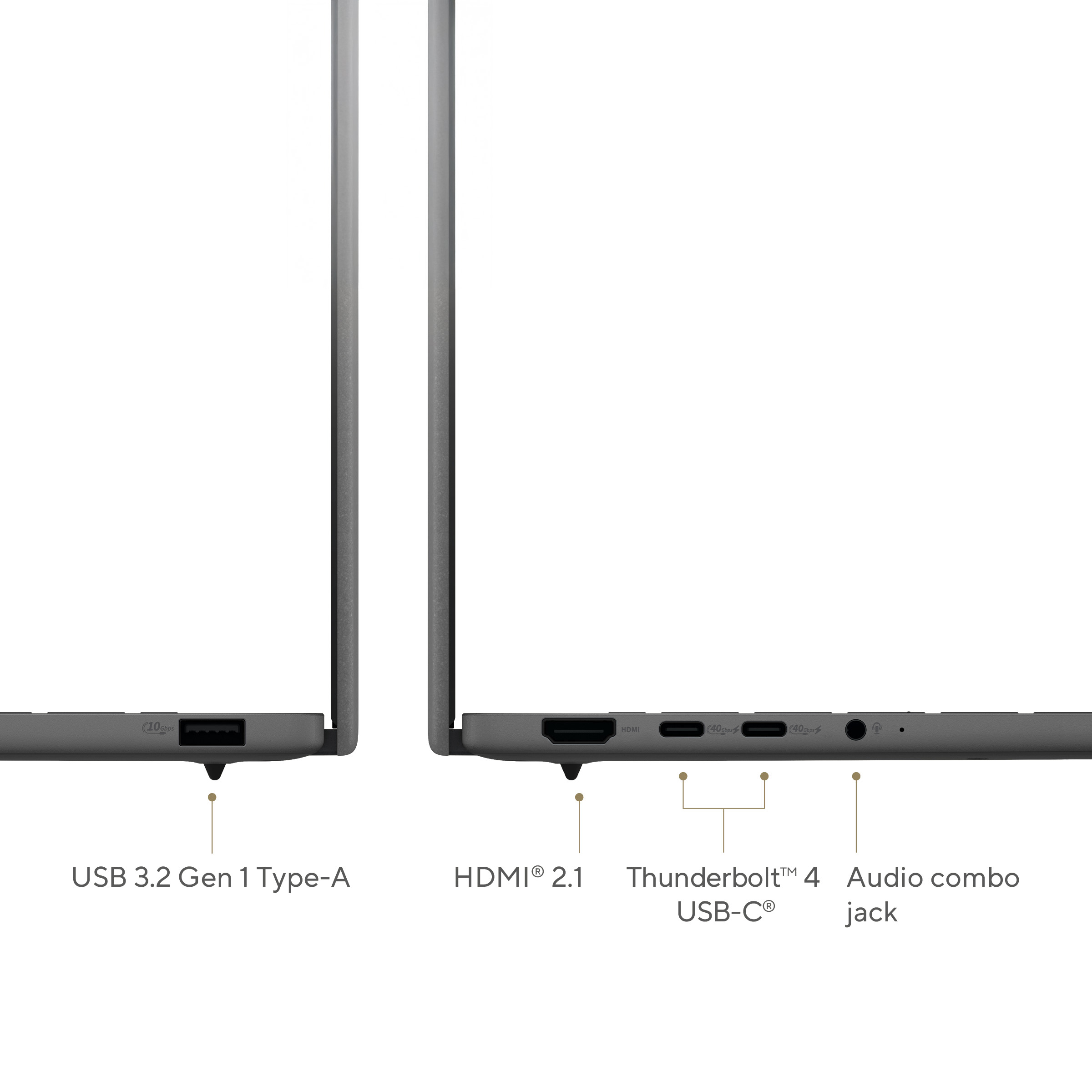 Portátil - ASUS Zenbook A14 OLED UX3407QA-QD332W Copilot+ PC, 14 " WUXGA, Snapdragon® X X1-26-100 45 TOPS, 32 GB RAM, 512 SSD, Adreno™ GPU, W11 - imagen 4