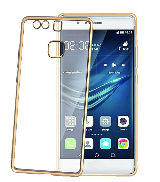 Celly BCLP9GD mobile phone case Cover Gold, Transparent