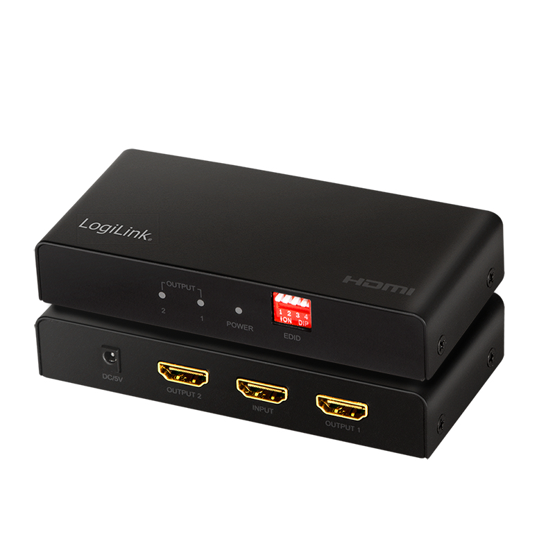 LogiLink HD0033 video splitter HDMI 2x HDMI – image 3
