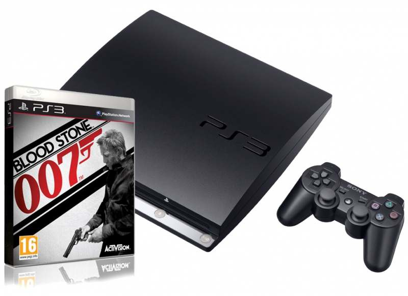 Sony Interactive Entertainment 160GB Playstation 3 Slim + 007: Blood Stone