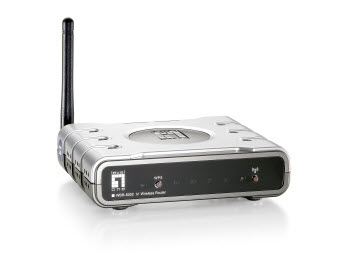 LevelOne WBR-6002 wireless router Fast Ethernet Silver – image 1