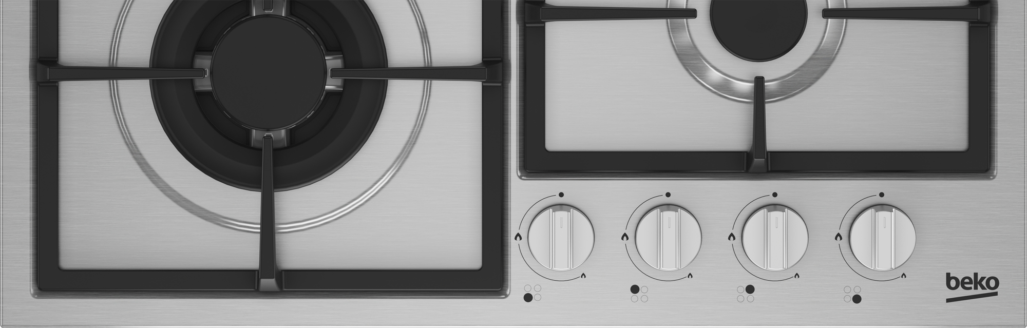 Beko 8770253200 hob Stainless steel Gas – image 6