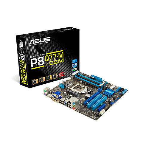 ASUS P8Q77-M/CSM motherboard Intel® Q77 Express LGA 1155 (Socket H2) micro ATX