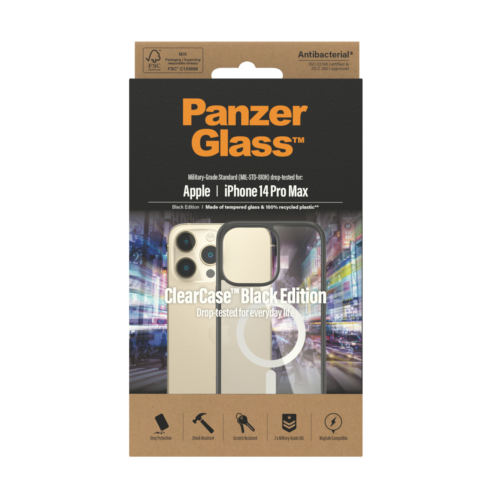 PanzerGlass® ClearCase Transparent w. White MagSafe & iPhone 14 Pro Max – image 3