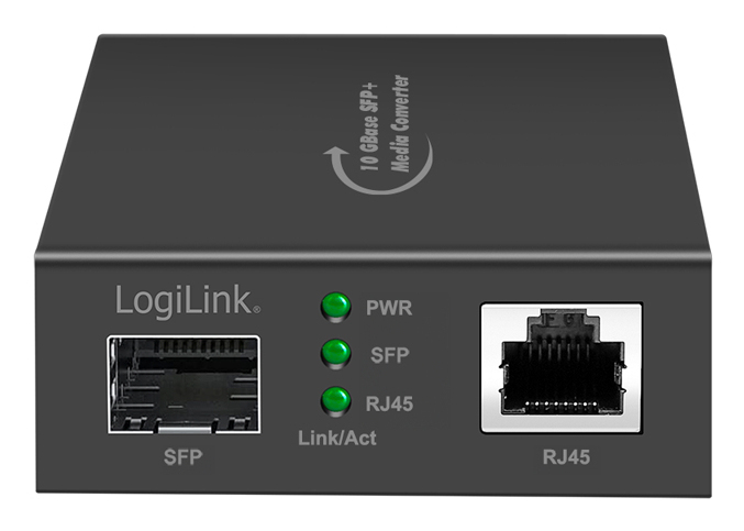 LogiLink NMC003 network media converter 10000 Mbit/s Black – image 2
