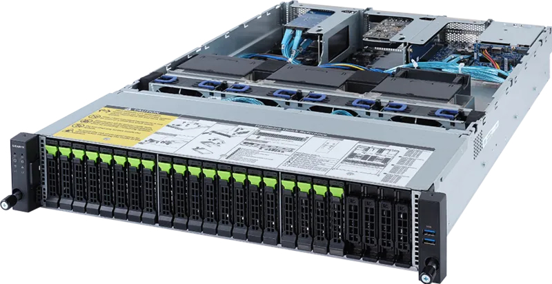 GIGABYTE R282-Z9G LGA 4094 Rack (2U) Black, Steel